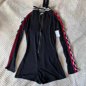 NWT Fashion Nova Black Checkered Romper